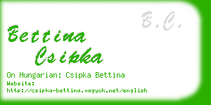 bettina csipka business card